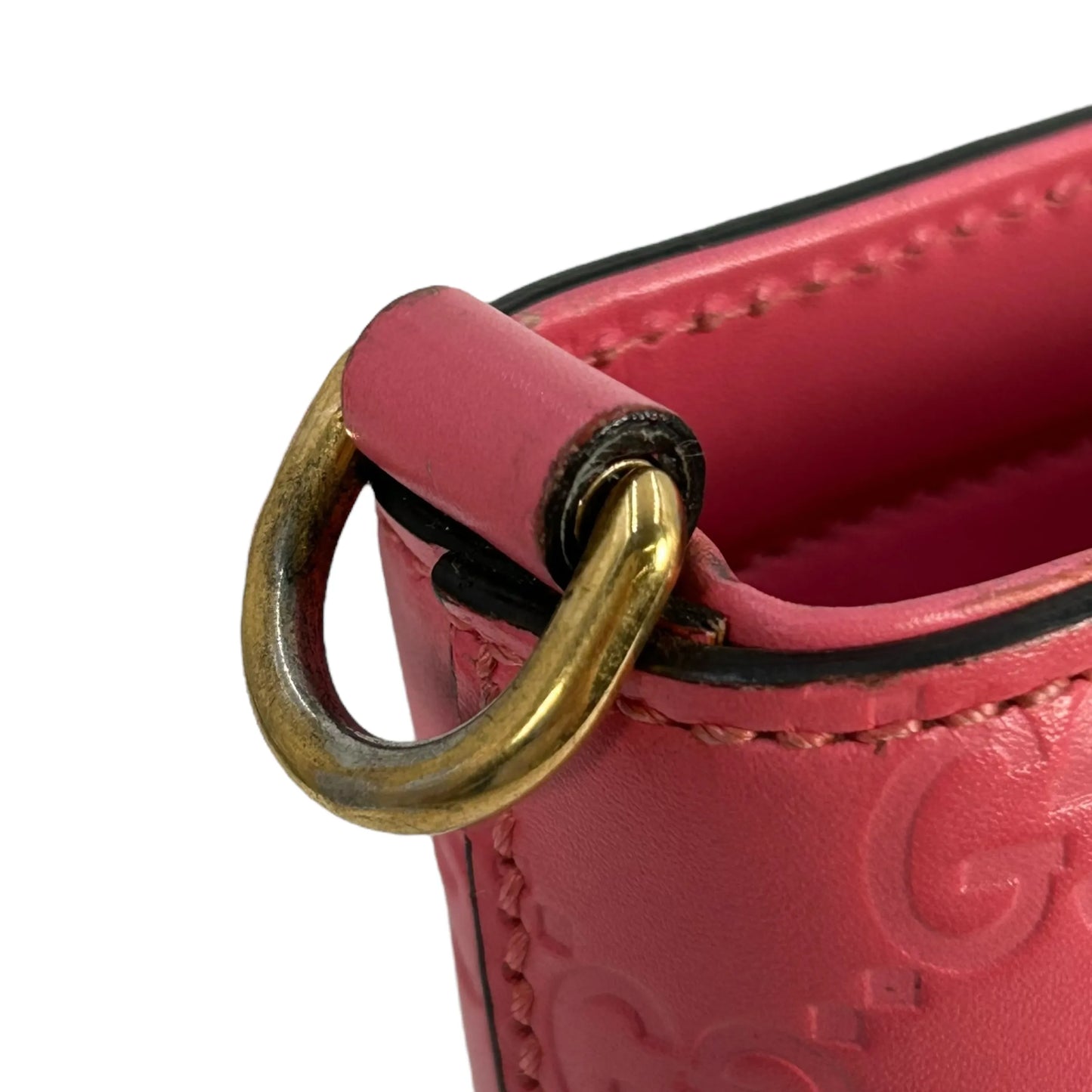 GUCCI Guccissima Leather Hand Bag Shoulder Bag - Pink
