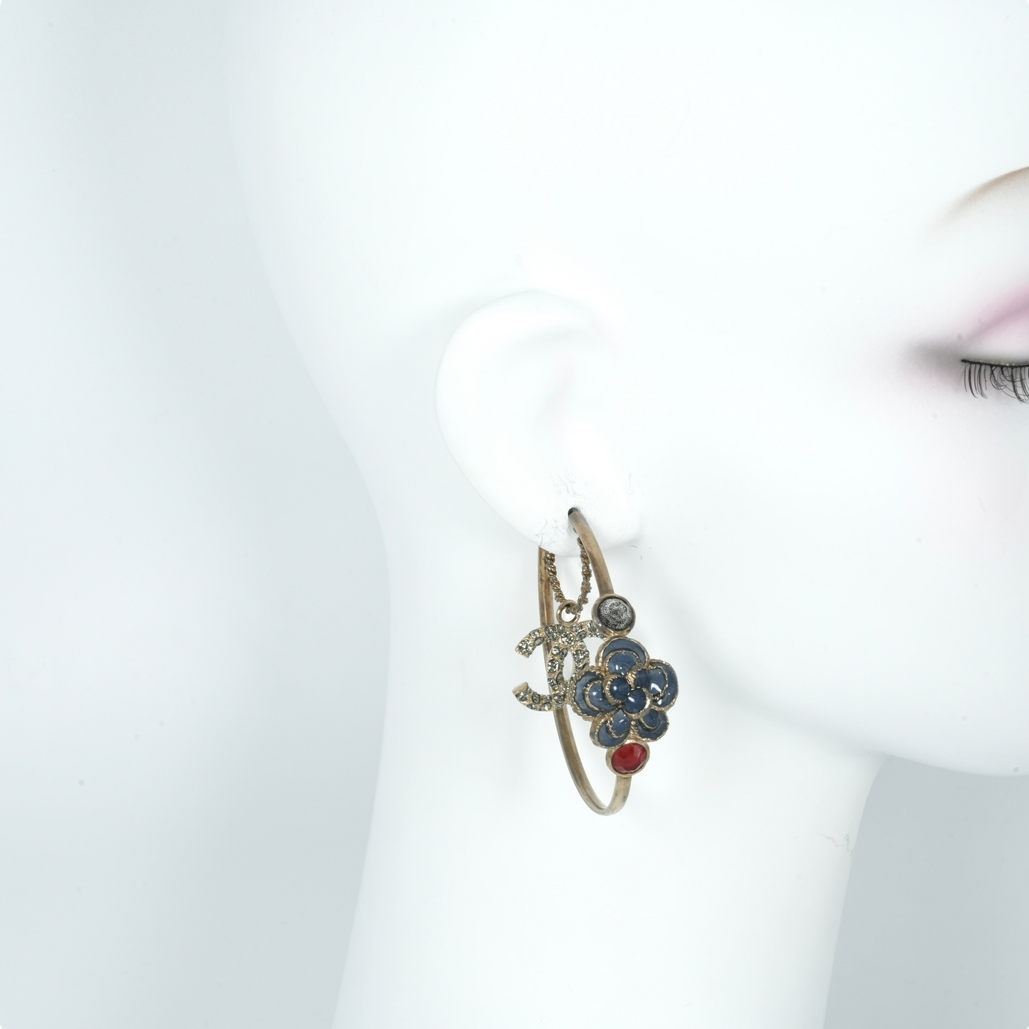 CHANEL CC Hoop Earring Jewelry