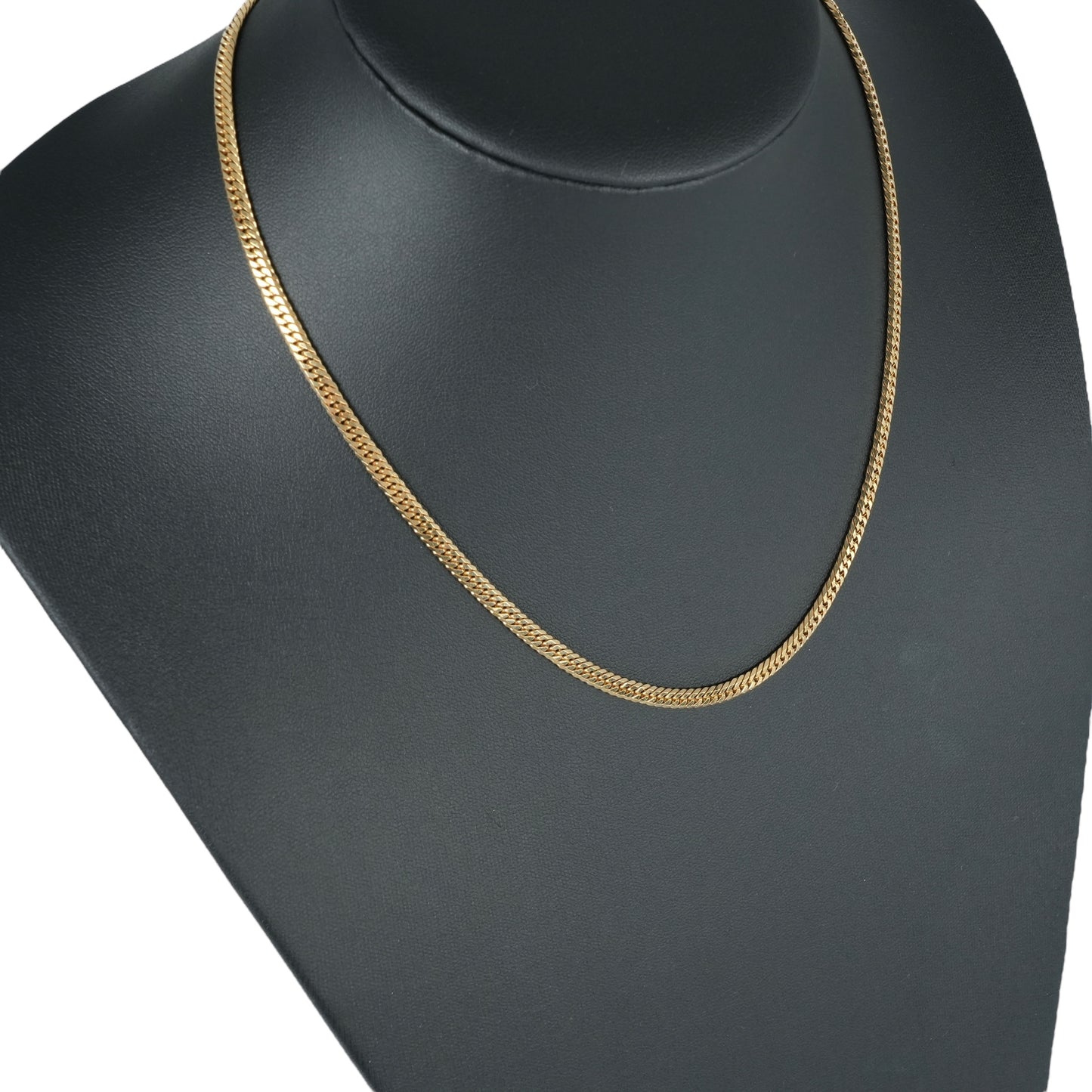 K18 Gold Curb Chain Necklace