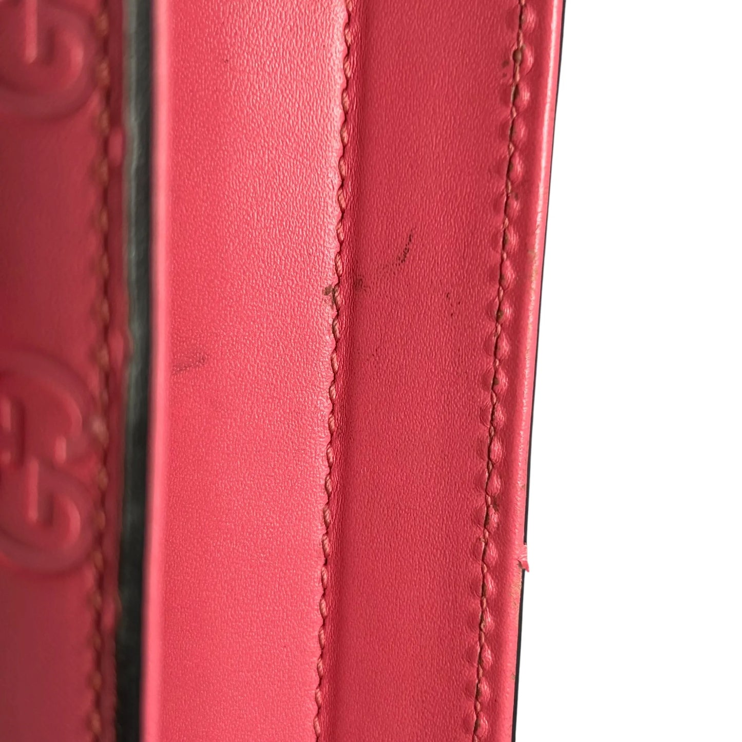 GUCCI Guccissima Leather Hand Bag Shoulder Bag - Pink