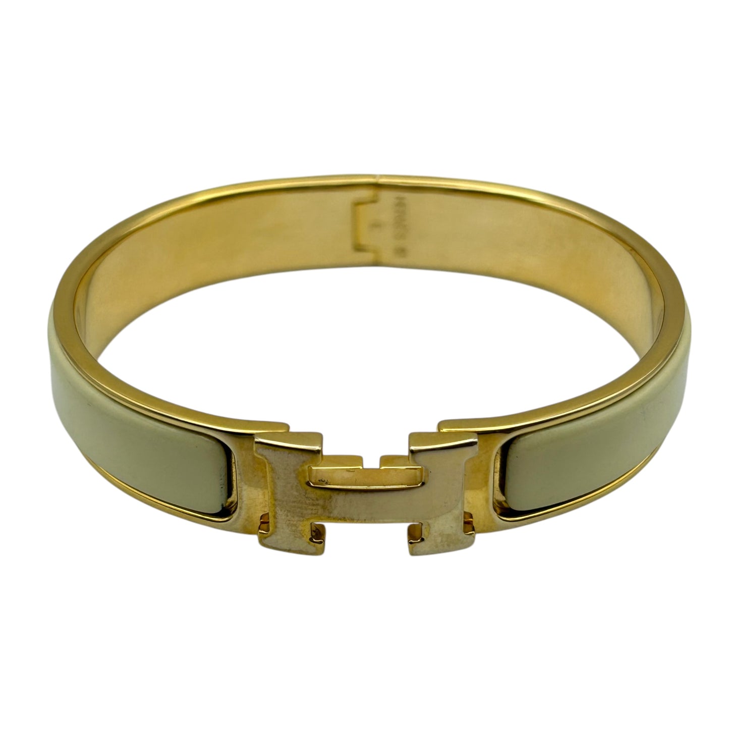 HERMES Clic H White Gold