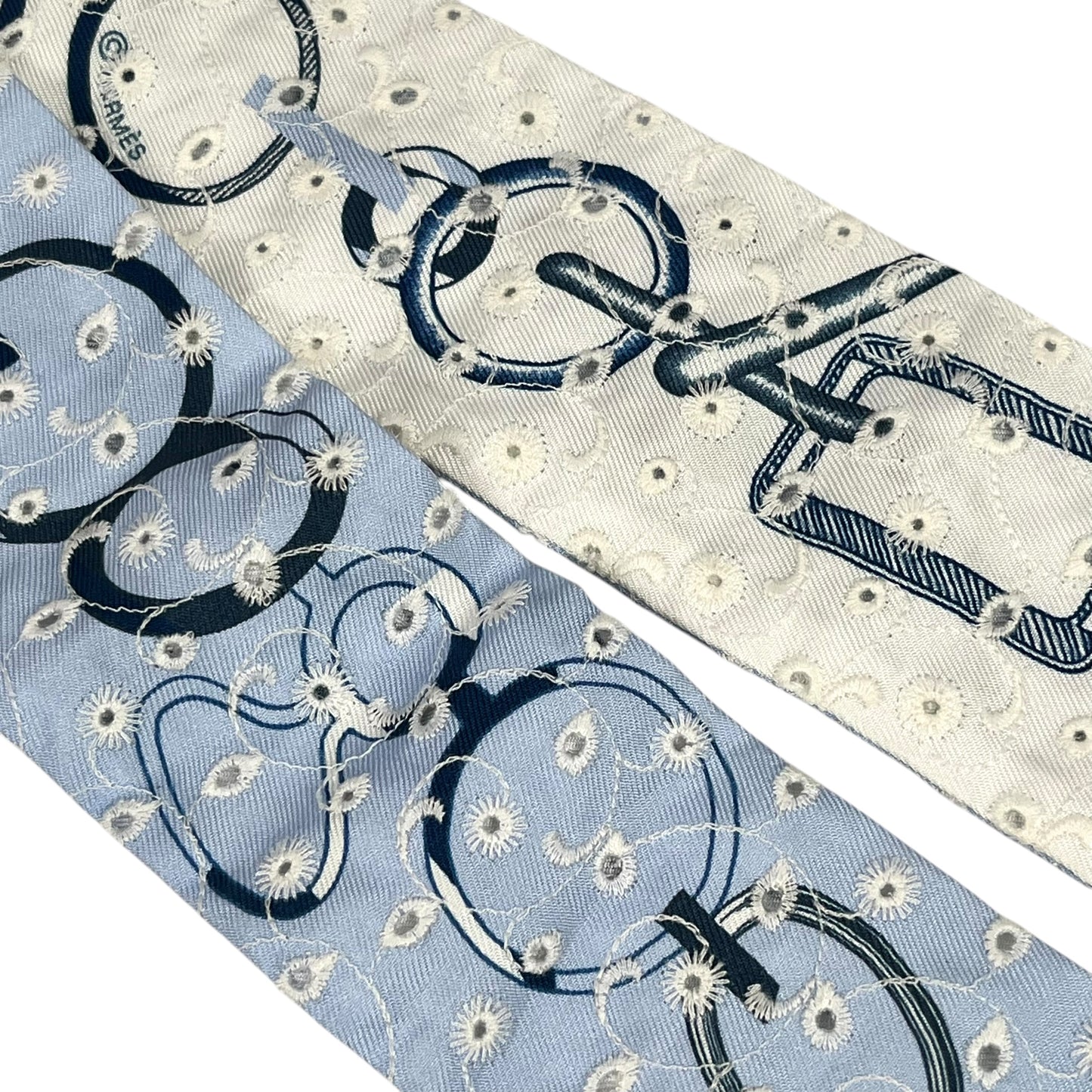 HERMES Twilly Broderie Angla Do Re Boucles