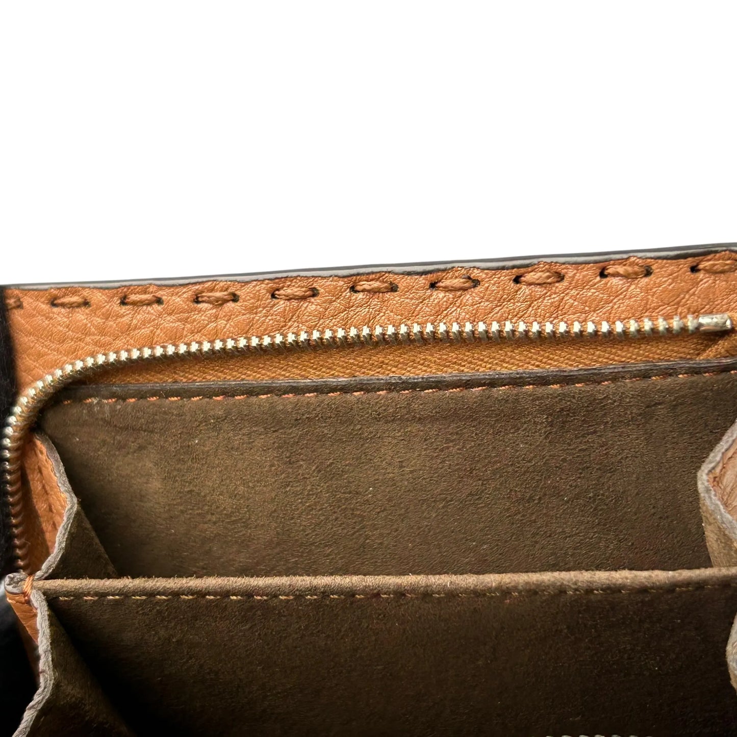 FENDI Selleria Compact Wallet - Brown