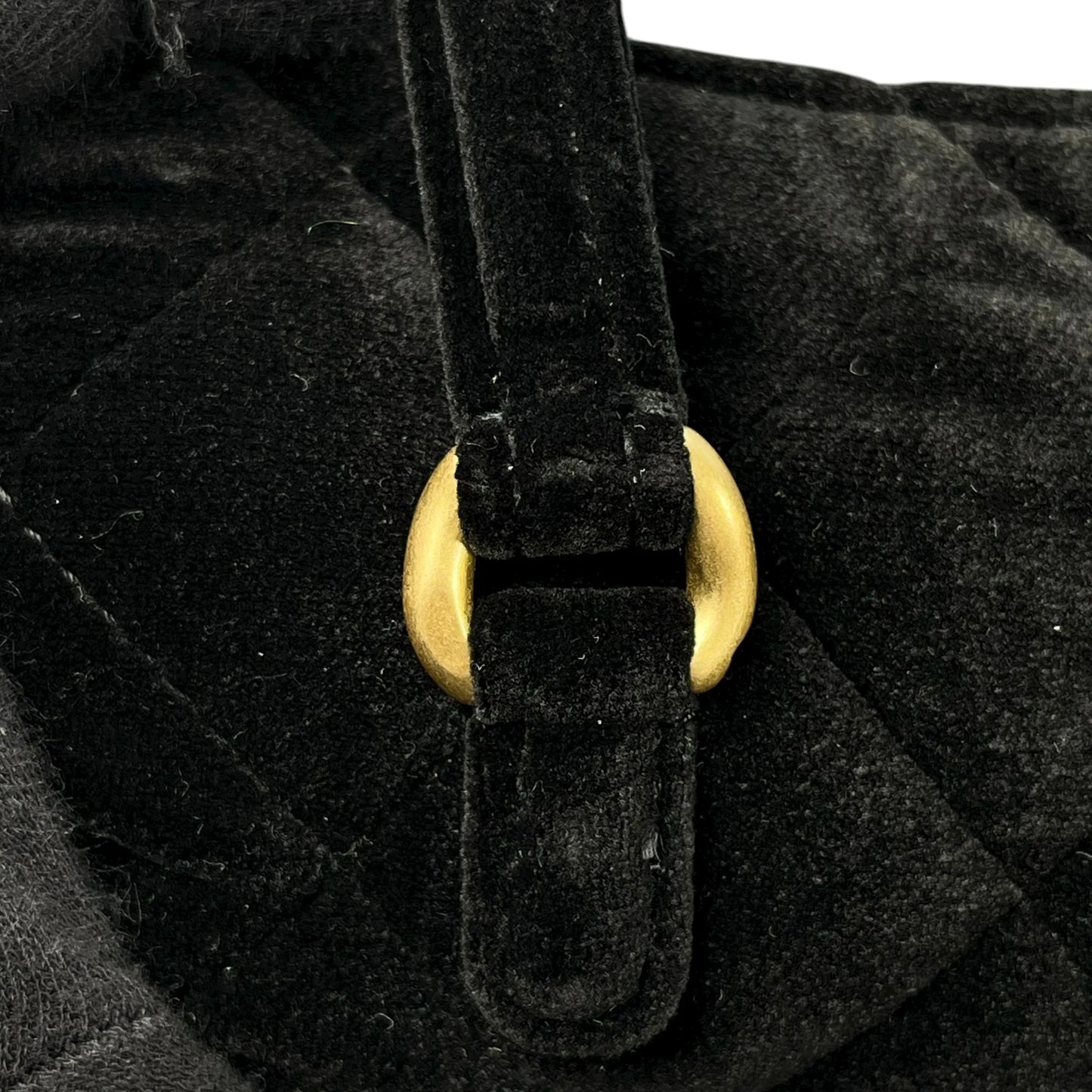 CHANEL Matelasse Boston Velvet Mini Bag Shoulder Bag - Black