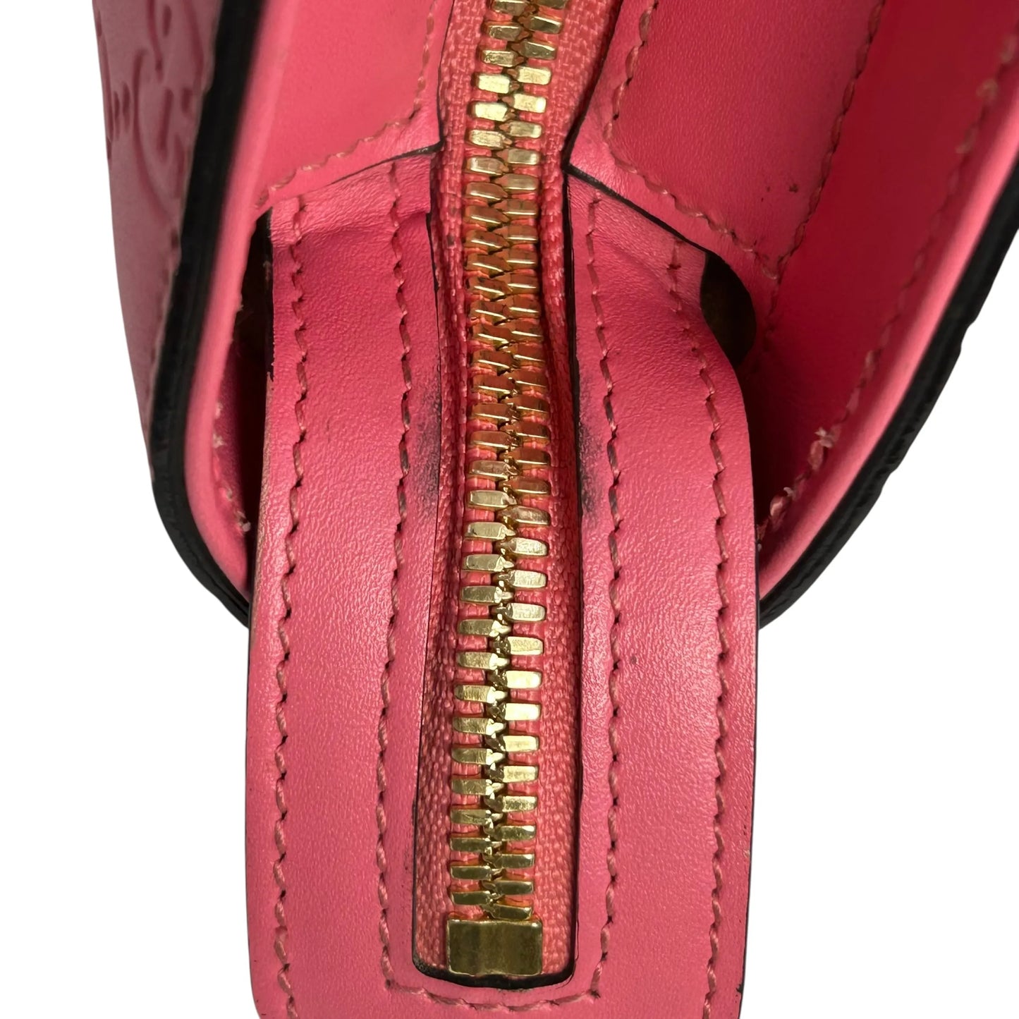 GUCCI Guccissima Leather Hand Bag Shoulder Bag - Pink