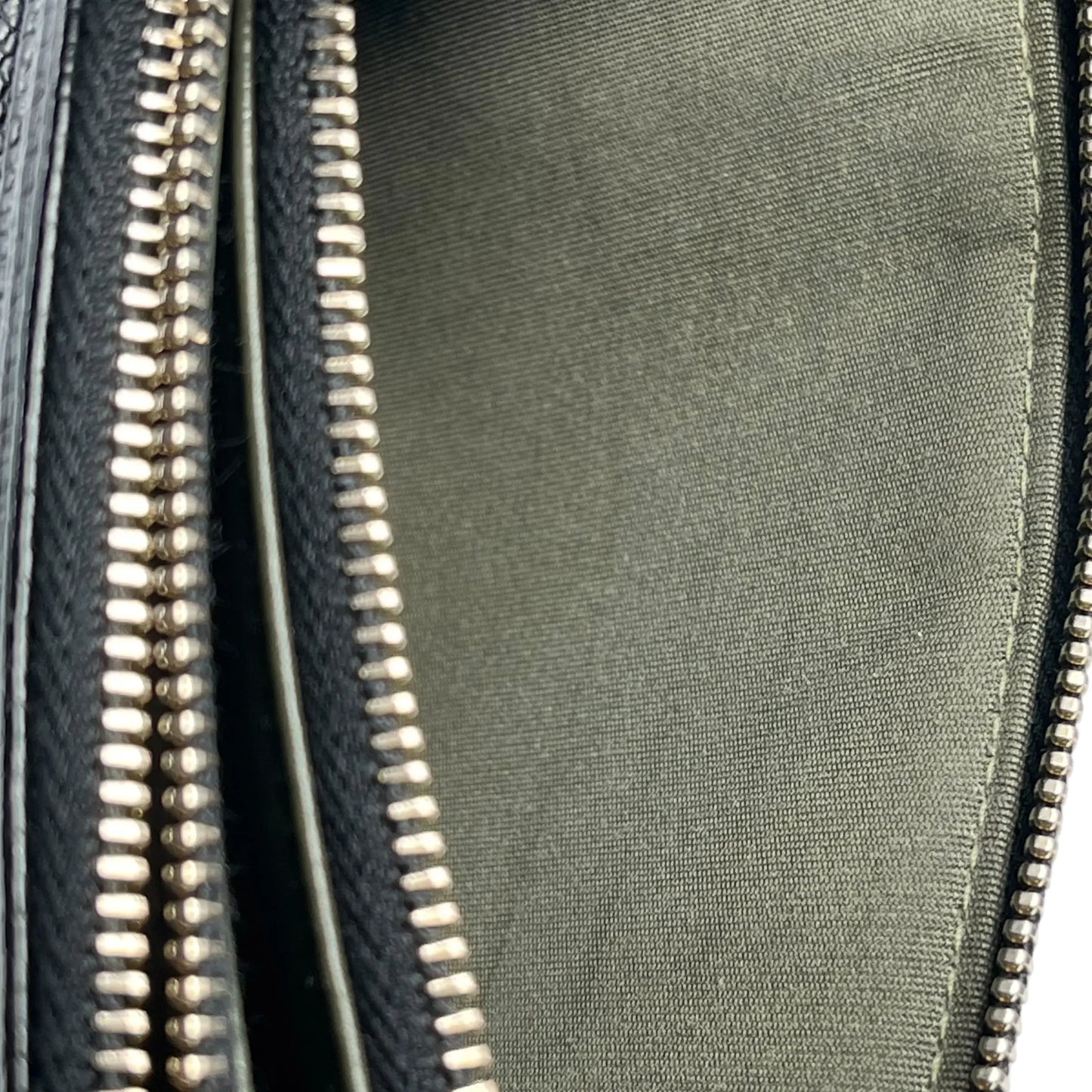 CHANEL Caviarskin Boy Double Zip Around Chain Wallet - Black