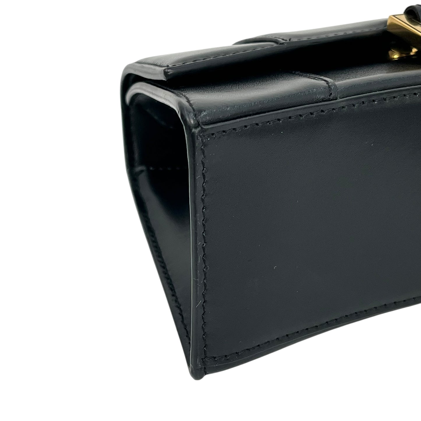 BALENCIAGA Hourglass Hand Bag 2way Black