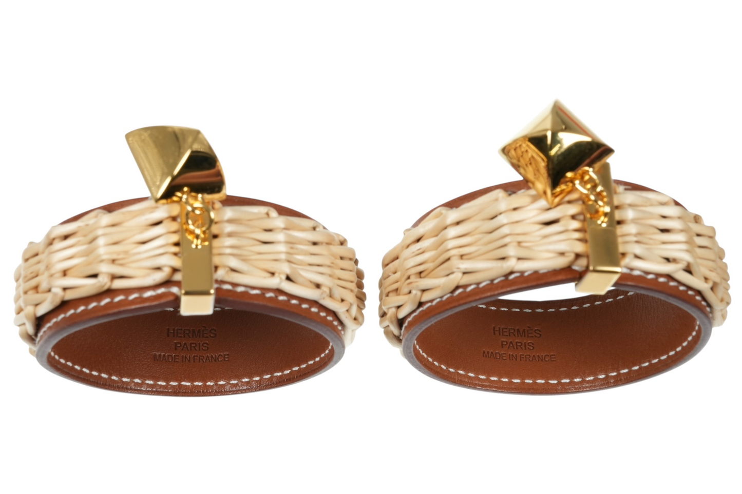 HERMES Wicker Swift Medor Picnic Earring