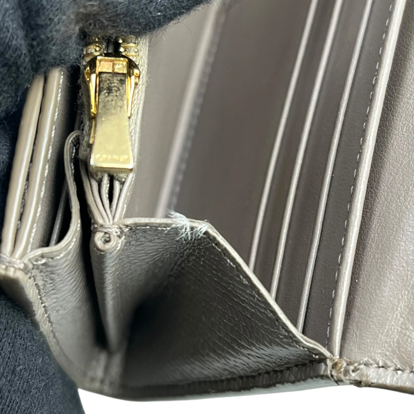CELINE Large Flap Long Wallet - Gray