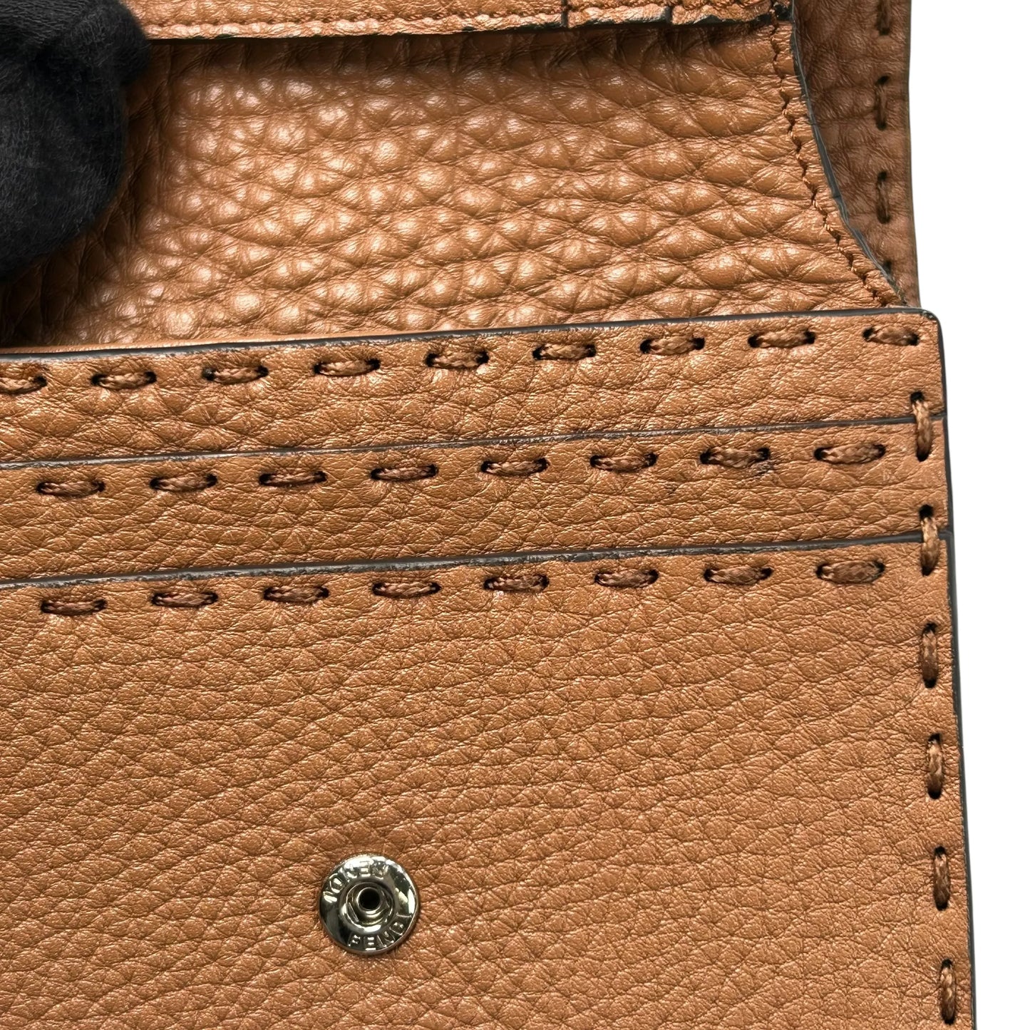 FENDI Selleria Compact Wallet - Brown