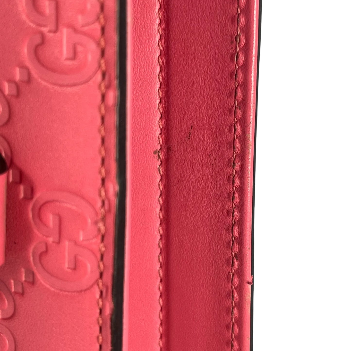 GUCCI Guccissima Leather Hand Bag Shoulder Bag - Pink