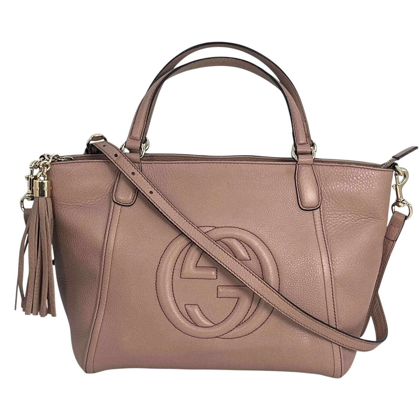 GUCCI Soho Interloking Tote Bag Shoulder Bag - Pink
