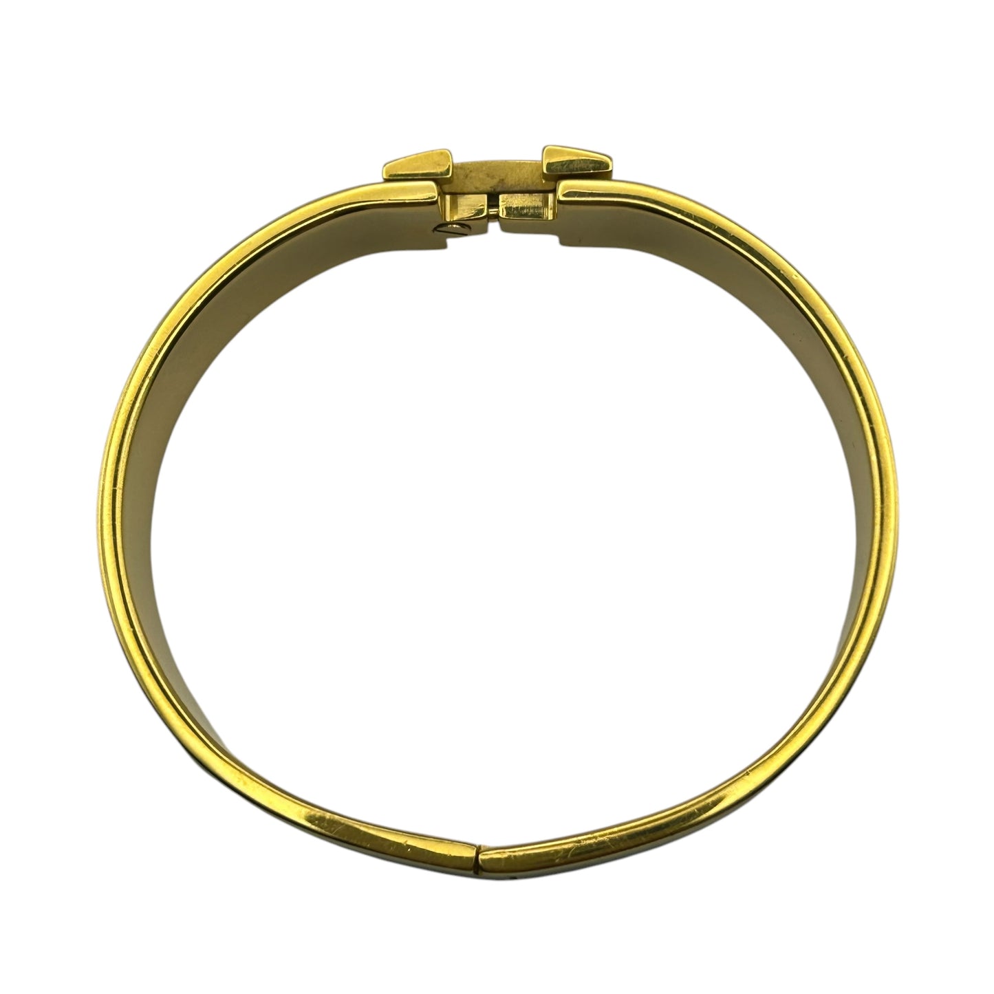HERMES Clic H Cream Gold