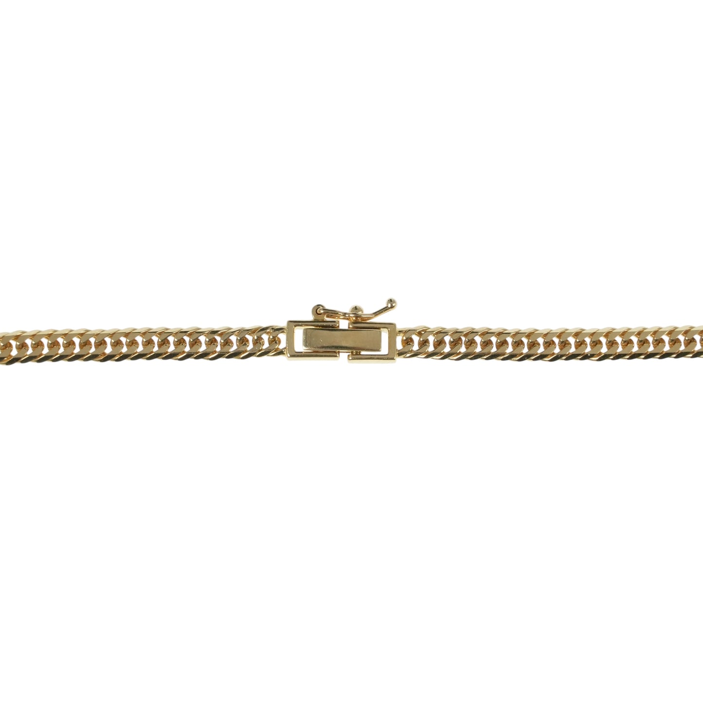 K18 Gold Curb Chain Necklace