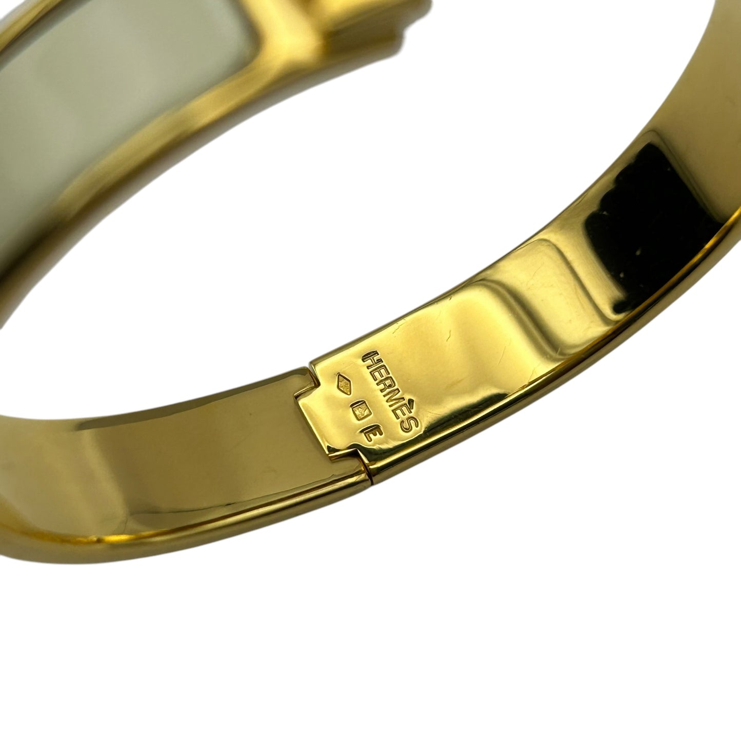 HERMES Clic H Cream Gold
