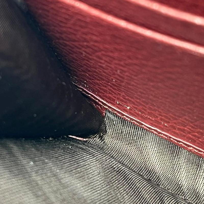 GUCCI Dionysus GG Supreme Chain Wallet - Red