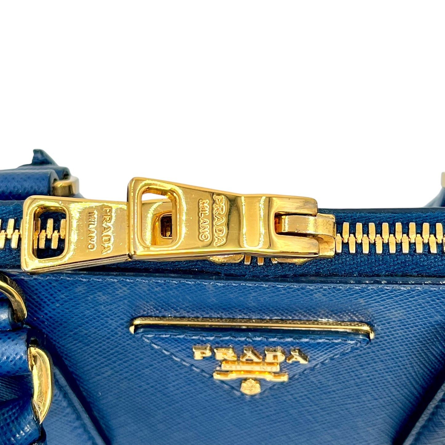 PRADA Saffiano Promenade 2way Bag Blue