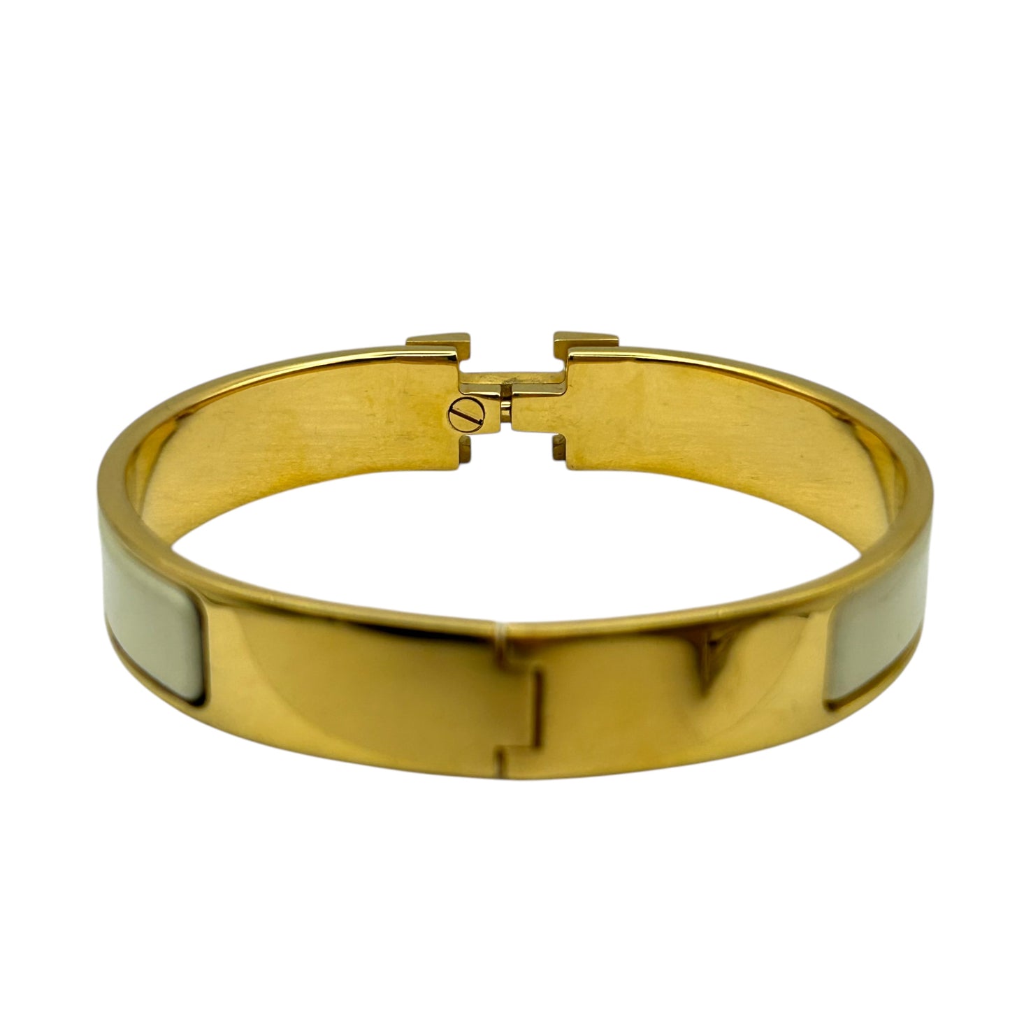 HERMES Clic H Cream Gold