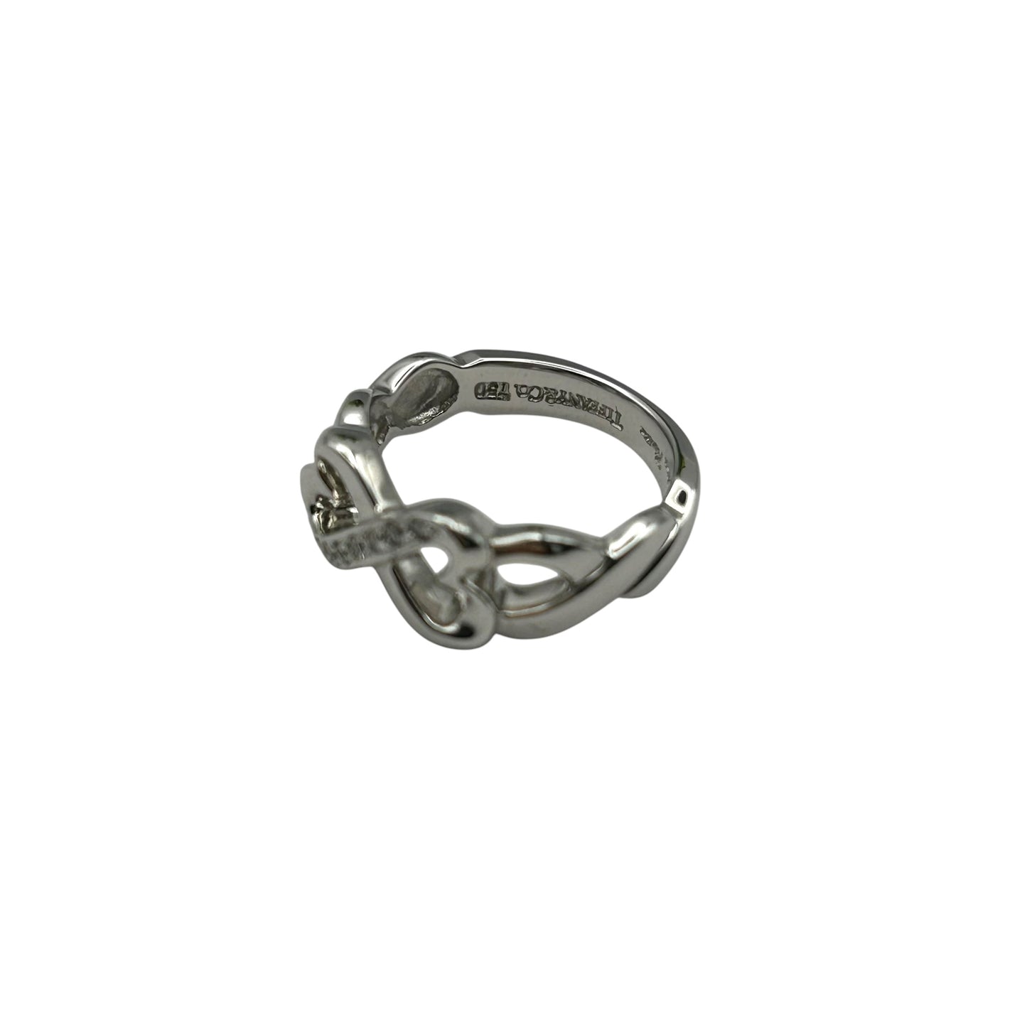 Tiffany Double Loving Heart Diamond Ring Jewelry