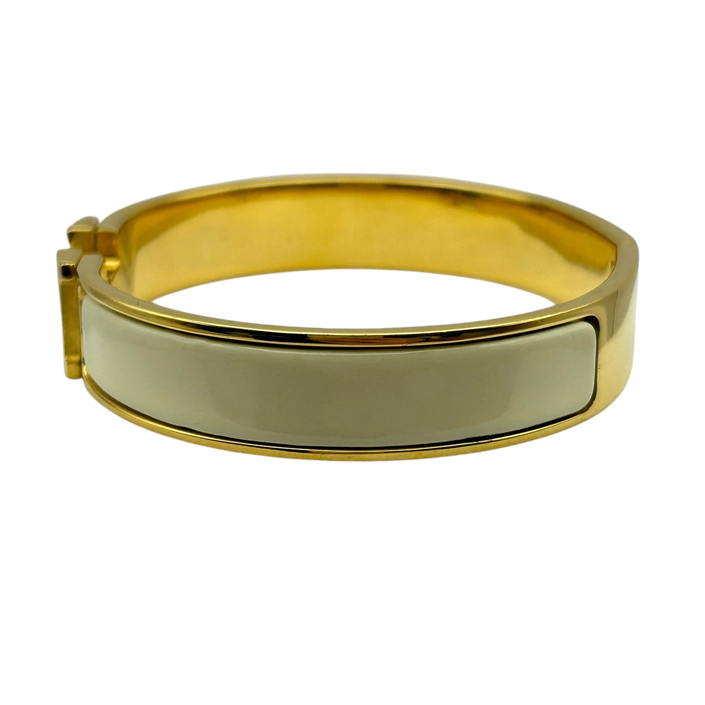 HERMES Clic H Cream Gold