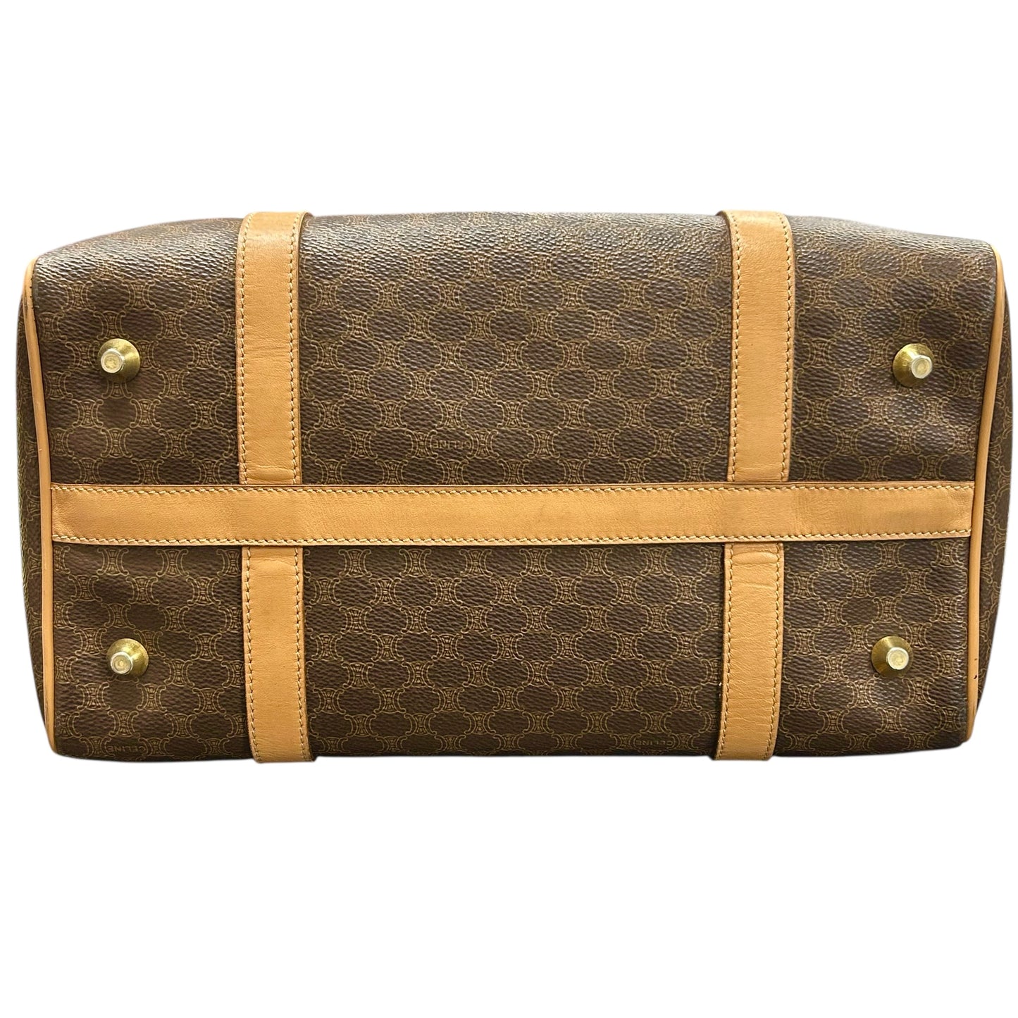 CELINE Macadam Boston Hand Bag - Brown