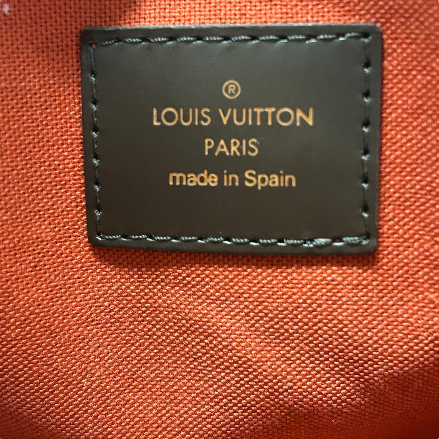 Louis Vuitton Damier Robera MM Hand Bag - Brown