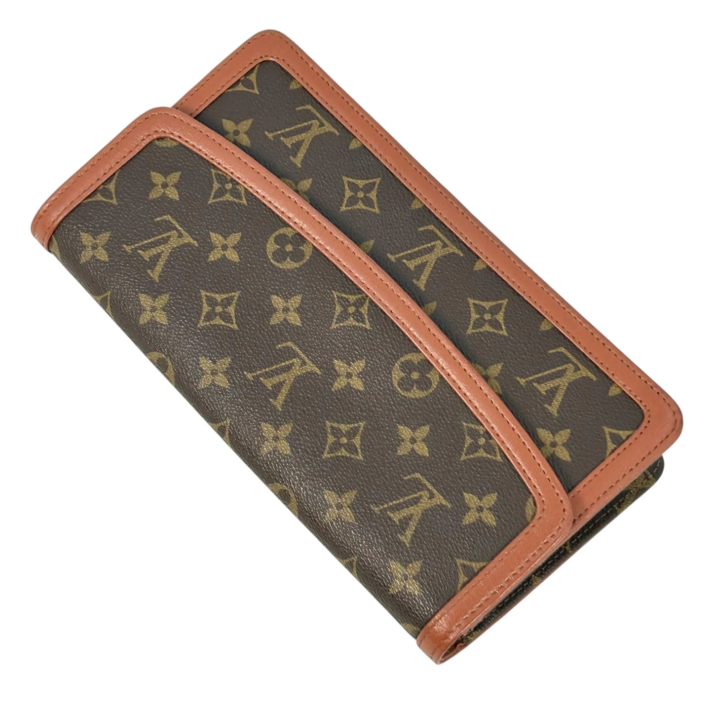 Louis Vuitton Monogram Pochette Dame Clutch Bag - Brown