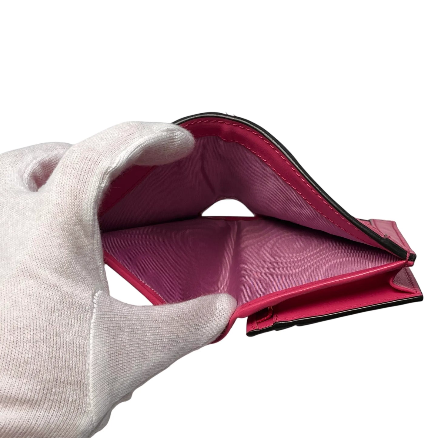 GUCCI GG Matelasse Card Case Compact Wallet - Pink