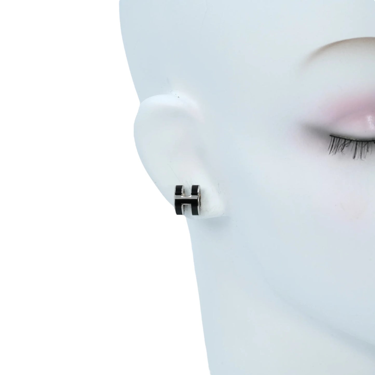 Hermès Pop Ash Earring - Black - Gold Plated - 34937