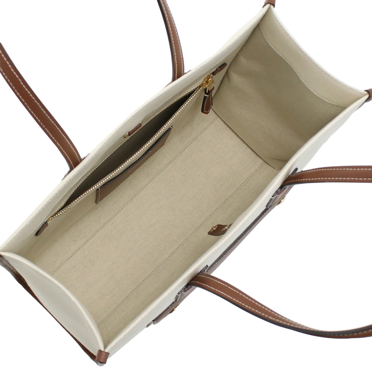 BURBERRY Horseferry House Canvas Tote Bag - White
