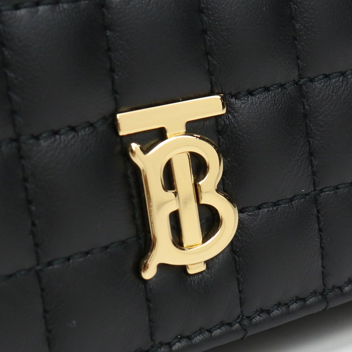 BURBERRY Quilted Leather Lola Long Wallet - Black