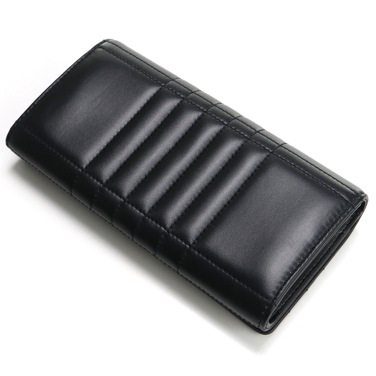BURBERRY Quilted Leather Lola Long Wallet - Black