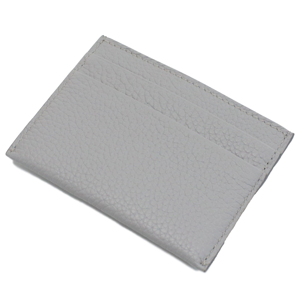 BURBERRY Leather TB Card Case - Gray