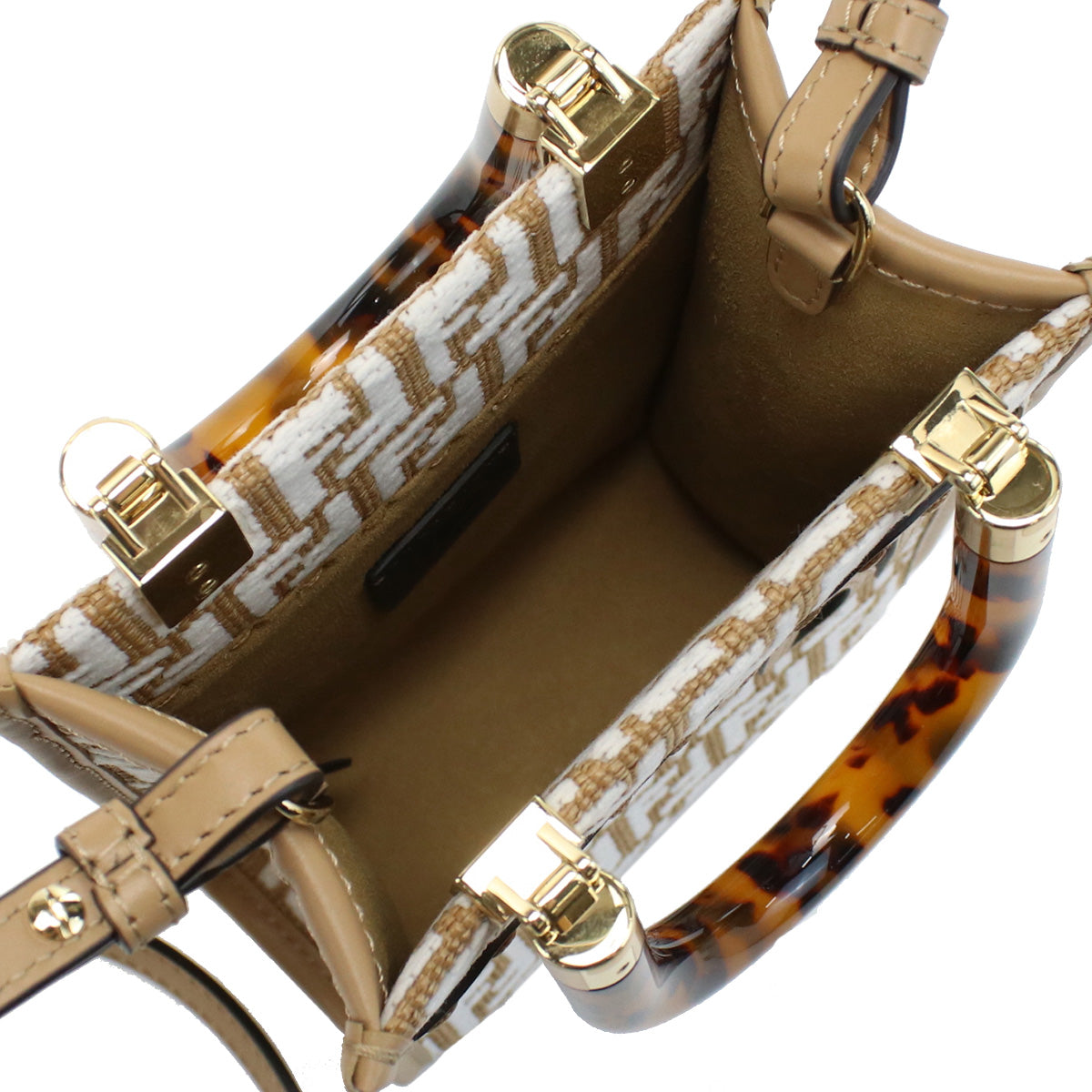 FENDI Sunshine Shopper Hand Bag - Brown