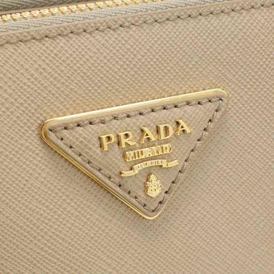 PRADA Galleria Saffiano Leather Hand Bag Shoulder Bag - Beige