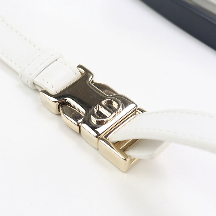 Dior Micro Hobo Lambskin Shoulder Bag - White