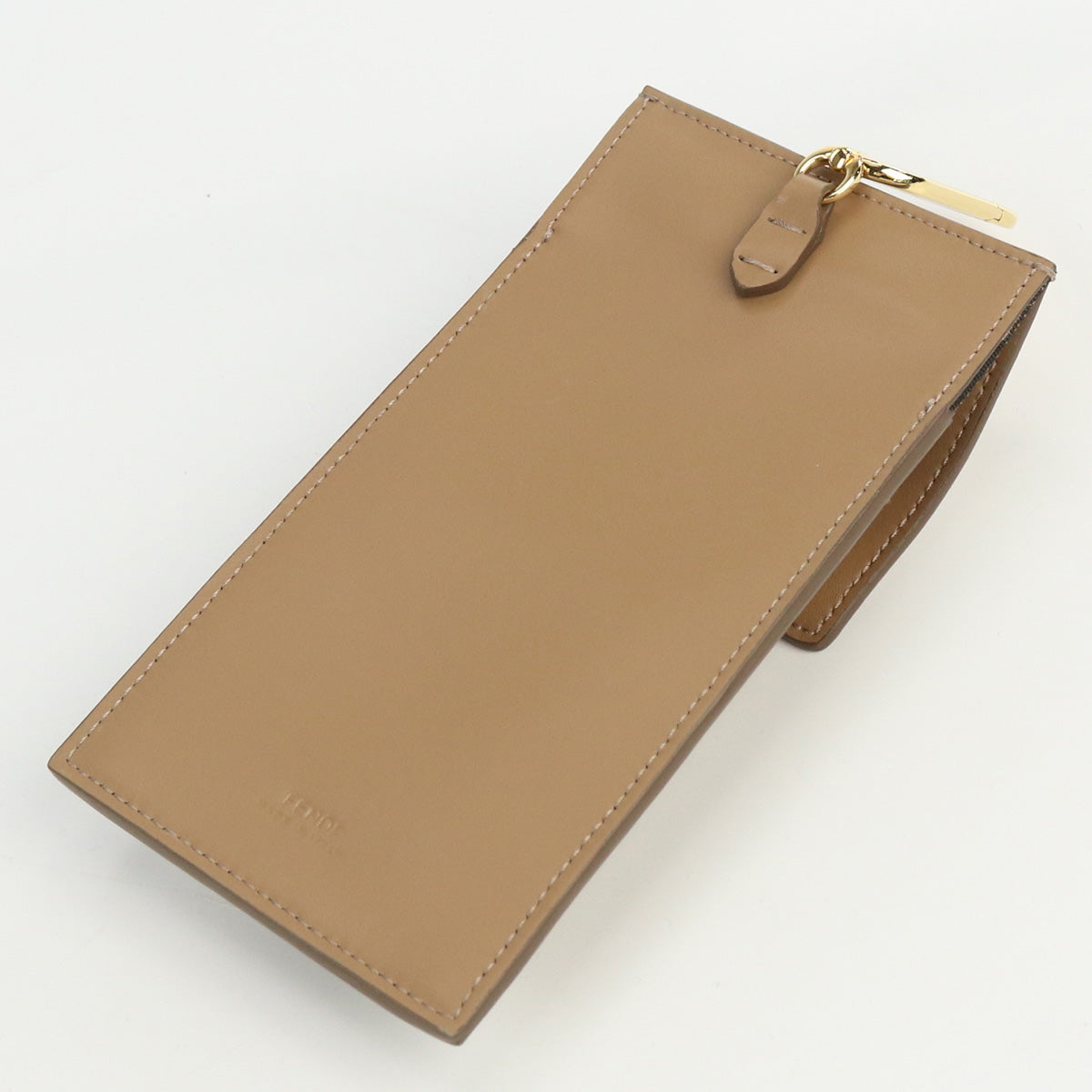 FENDI FF Shearling Pouch Phone Case - Brown
