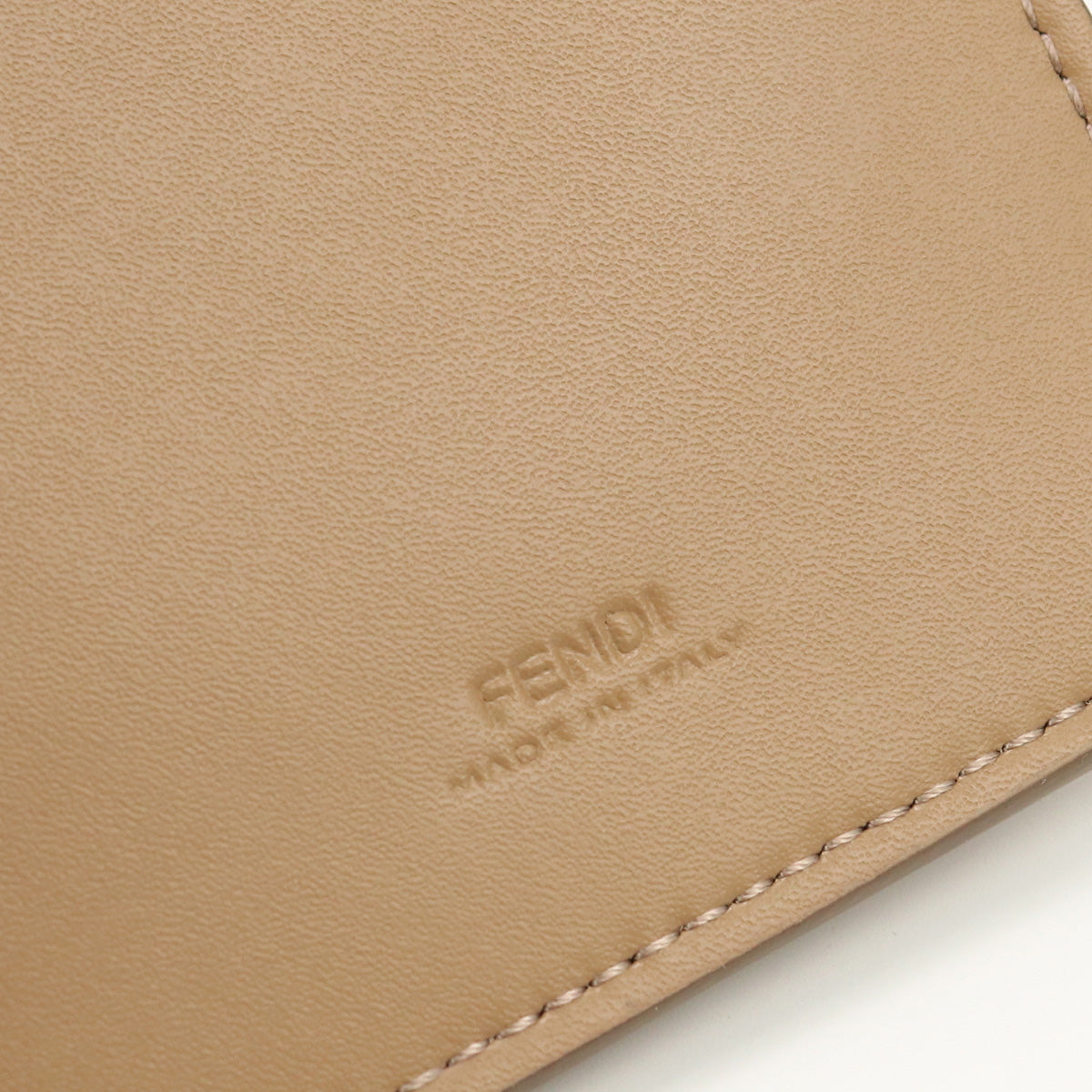 FENDI FF Shearling Pouch Phone Case - Brown