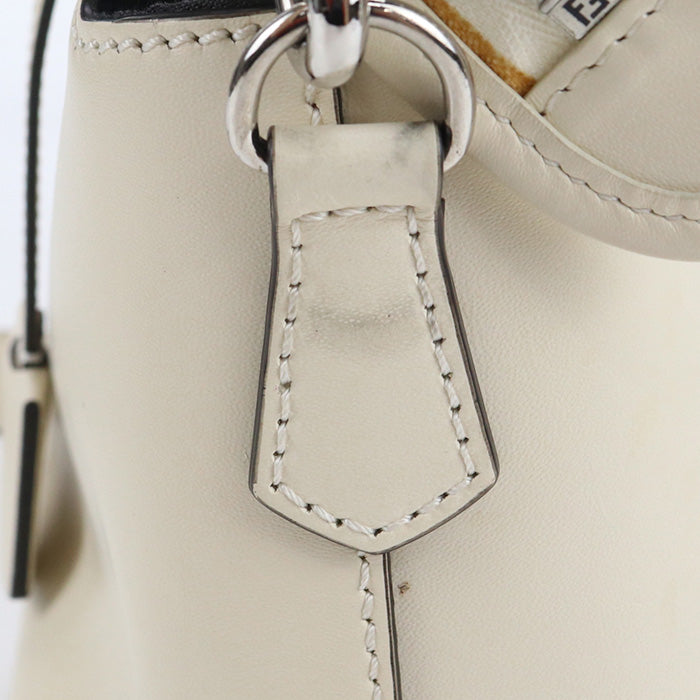 FENDI By the Way Medium Hand Bag Leather - Cream