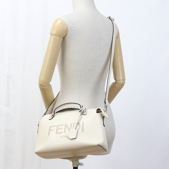 FENDI By the Way Medium Hand Bag Leather - Cream