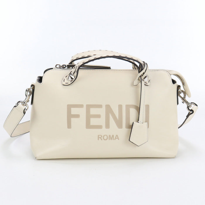 FENDI By the Way Medium Hand Bag Leather - Cream
