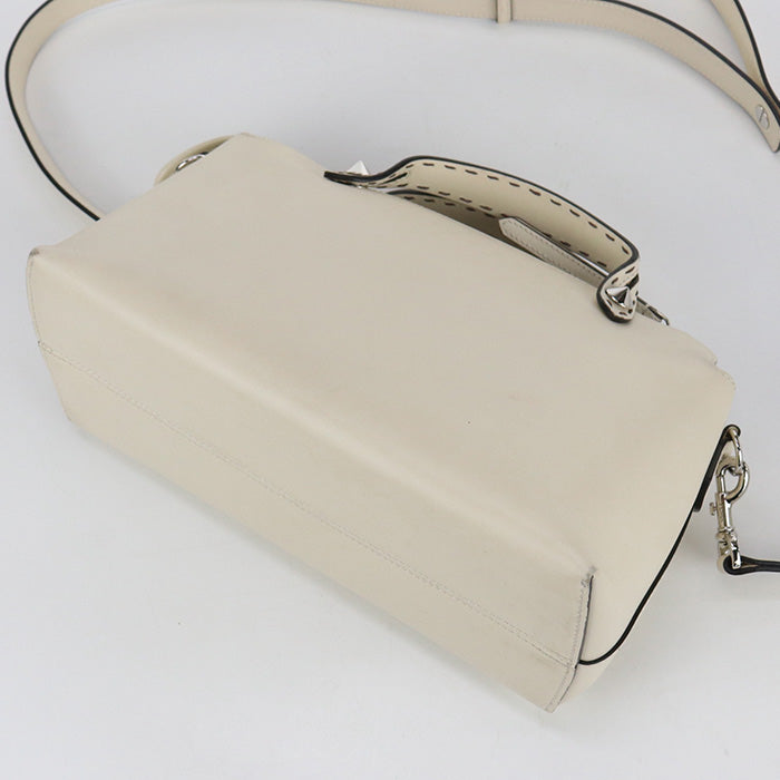 FENDI By the Way Medium Hand Bag Leather - Cream