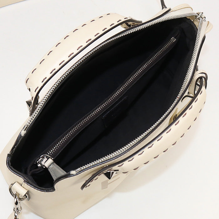 FENDI By the Way Medium Hand Bag Leather - Cream