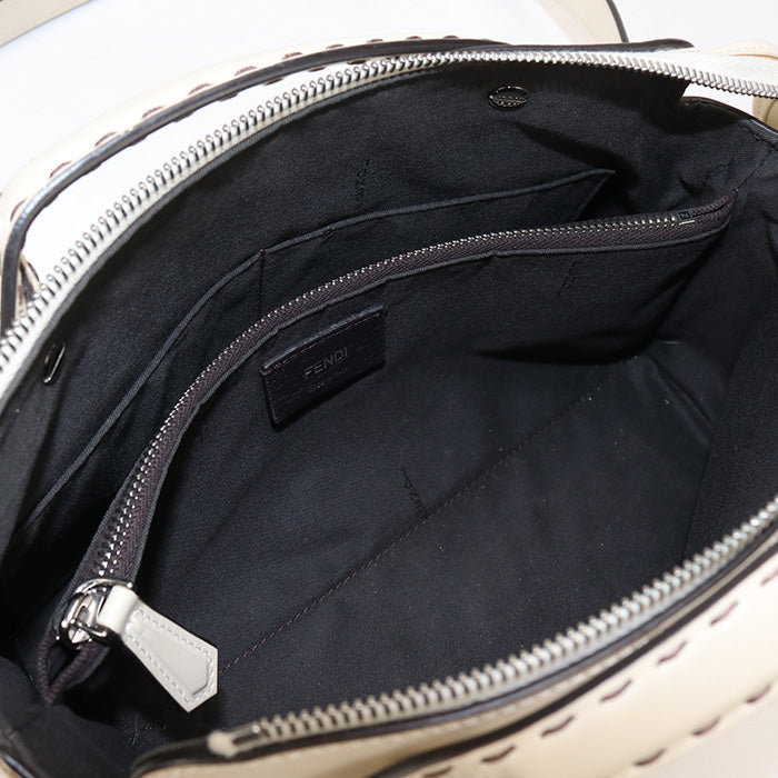 FENDI By the Way Medium Hand Bag Leather - Cream