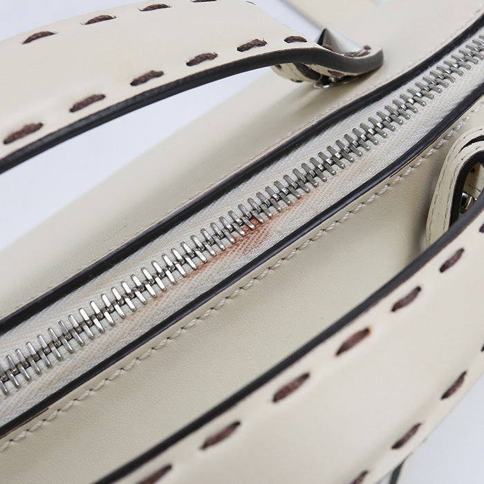 FENDI By the Way Medium Hand Bag Leather - Cream