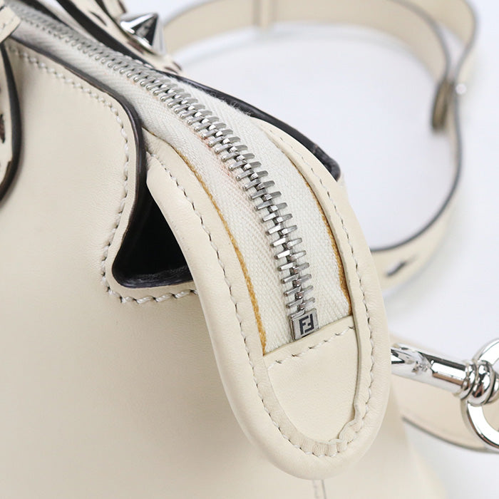 FENDI By the Way Medium Hand Bag Leather - Cream