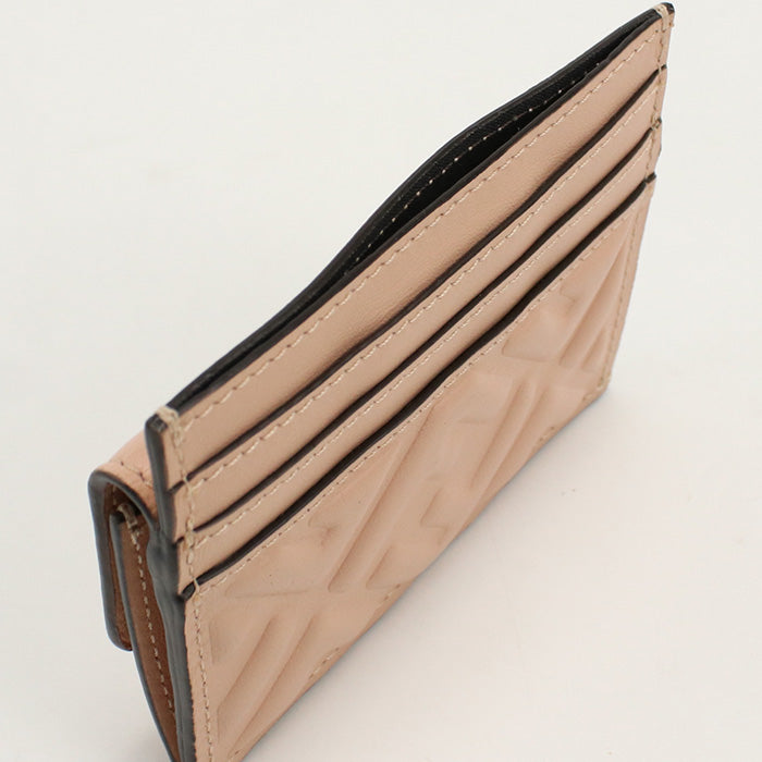 FENDI Baguette Leather Card Case - Pinkbeige