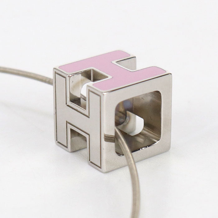 HERMES Cage De Ash H Cube Necklace - Metal