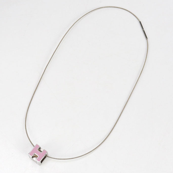 HERMES Cage De Ash H Cube Necklace - Metal