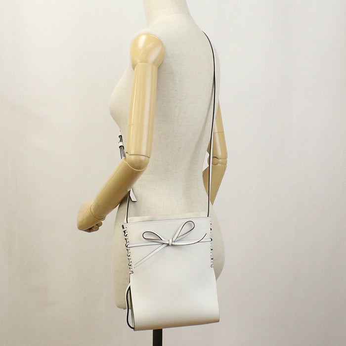 LOEWE Ikebana Shoulder Bag Phone Case Calfskin - White